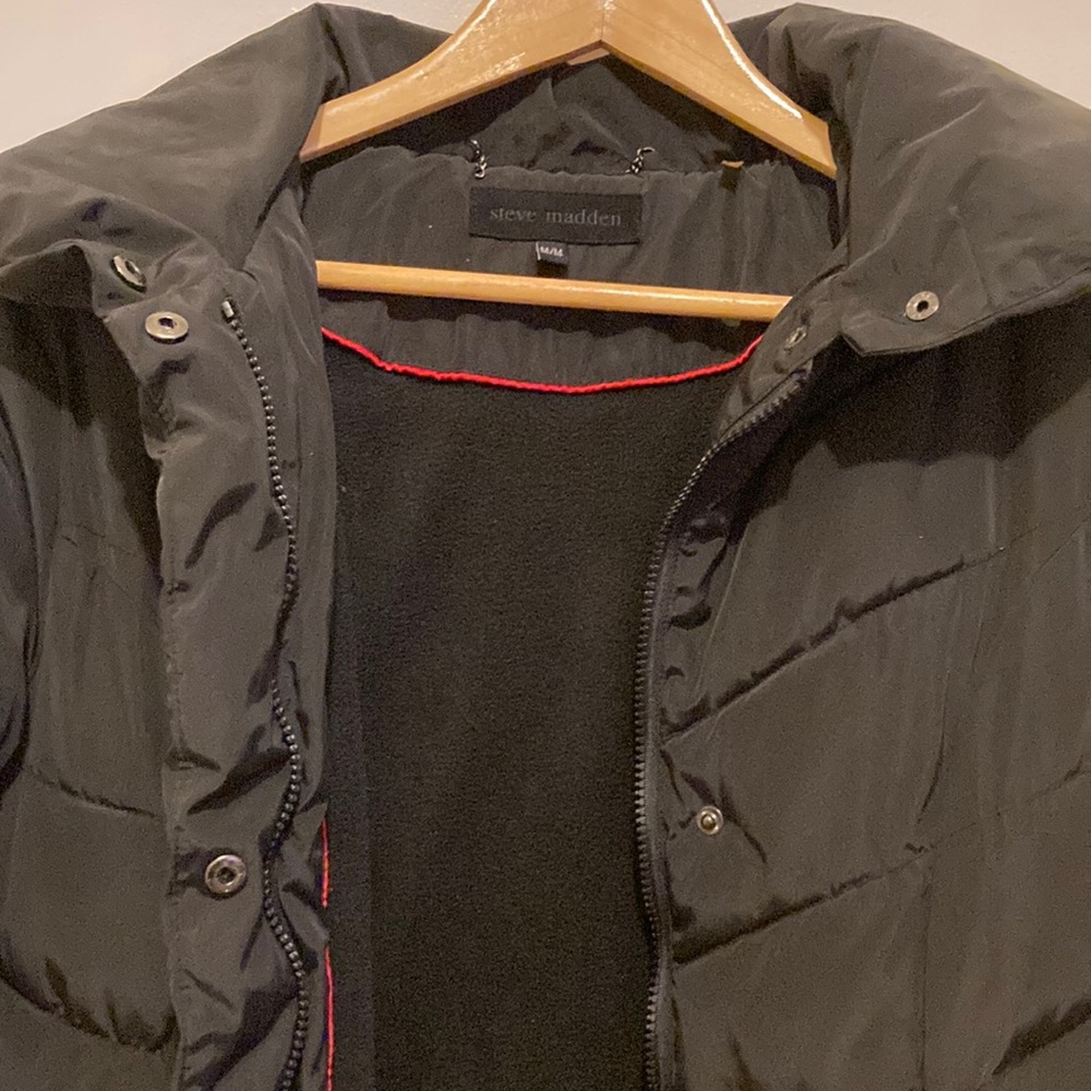 Steven Madden Maxi Puffer with detachable hood